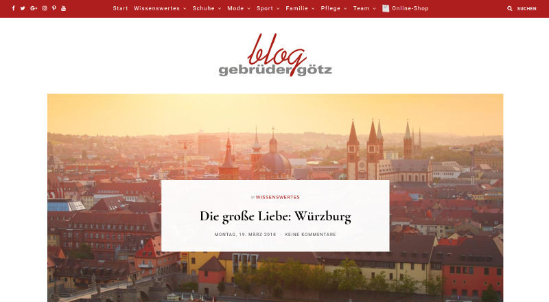 Screenshot gebrüder götz Blog Startseite